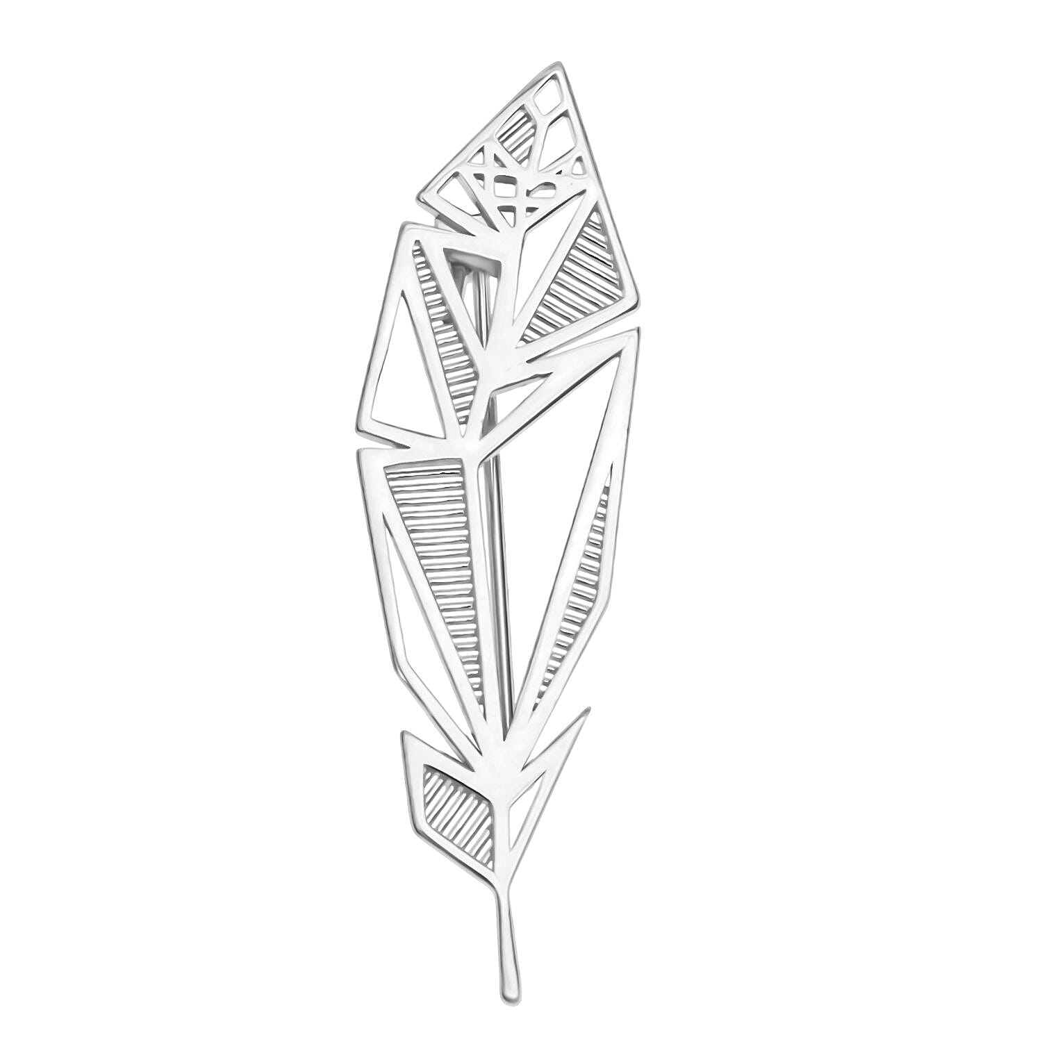 Treasure of Siam - Rhodium Overlay Sterling Silver Brooch, Silver Wt. 4.09 Gms. 8239338 0