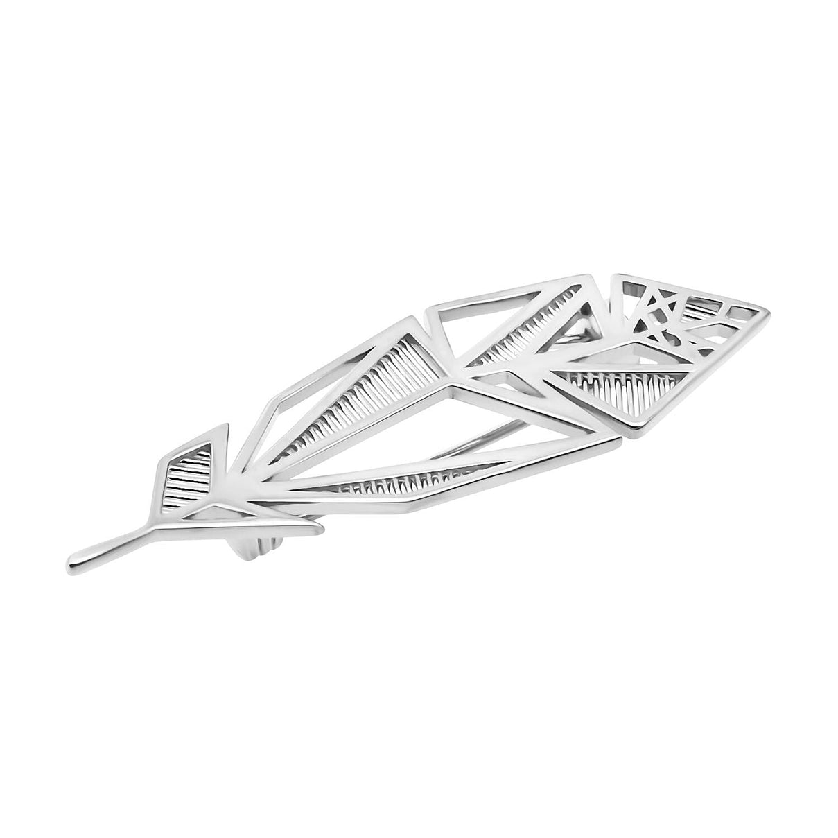 Treasure of Siam - Rhodium Overlay Sterling Silver Brooch, Silver Wt. 4.09 Gms. 8239338 2