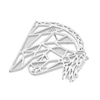 Rhodium Overlay Sterling Silver Brooch, Silver Wt. 5.75 Gms.
