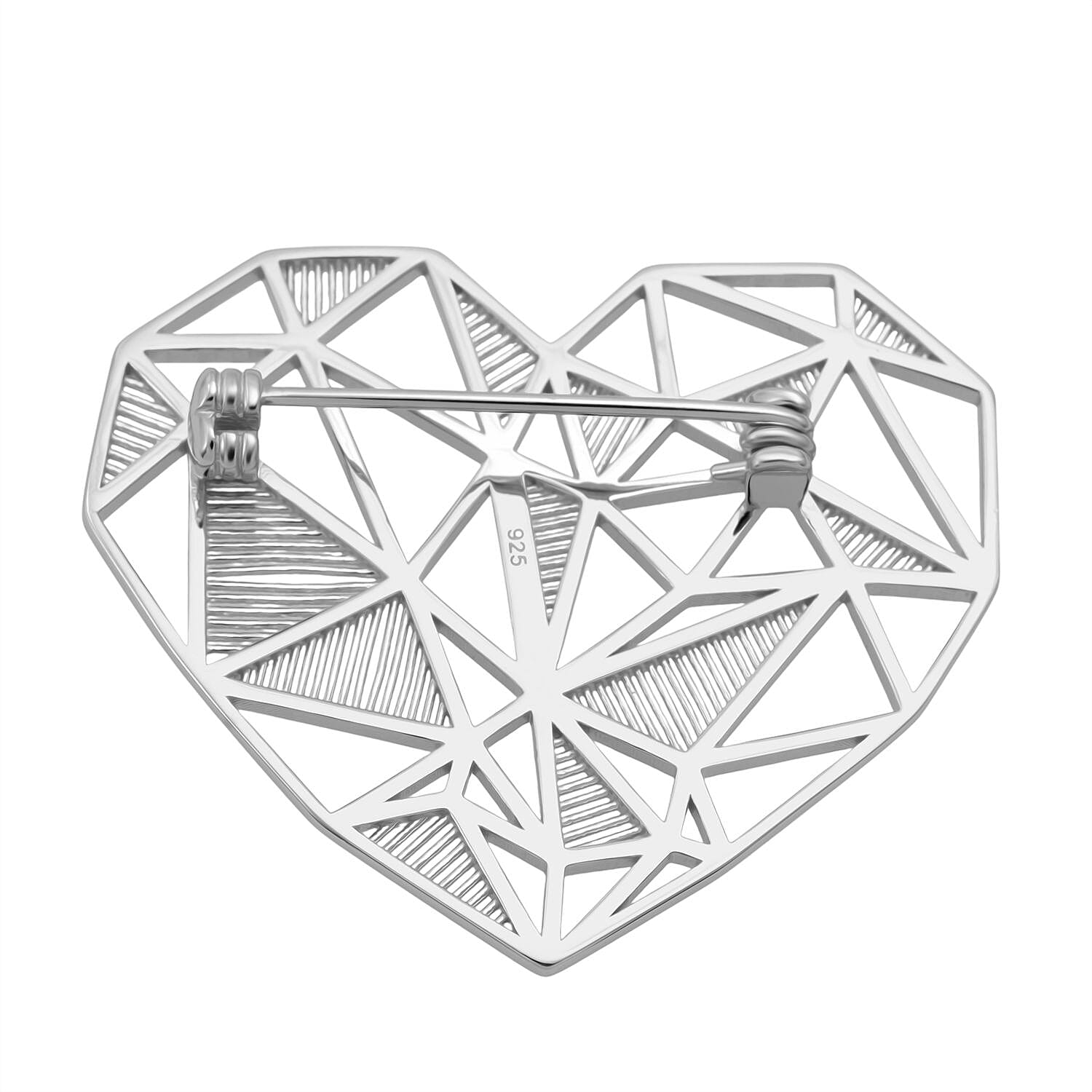 Treasure of Siam - Rhodium Overlay Sterling Silver Brooch, Silver Wt. 6.39 Gms. 8239336 3