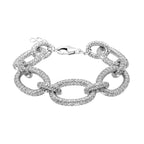 Treasure Of Siam- Rhodium Overlay Sterling Silver (Size 7 - 1) with Lobster Clasp