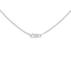 Rhodium Overlay Sterling Silver Chain (Size - 18)