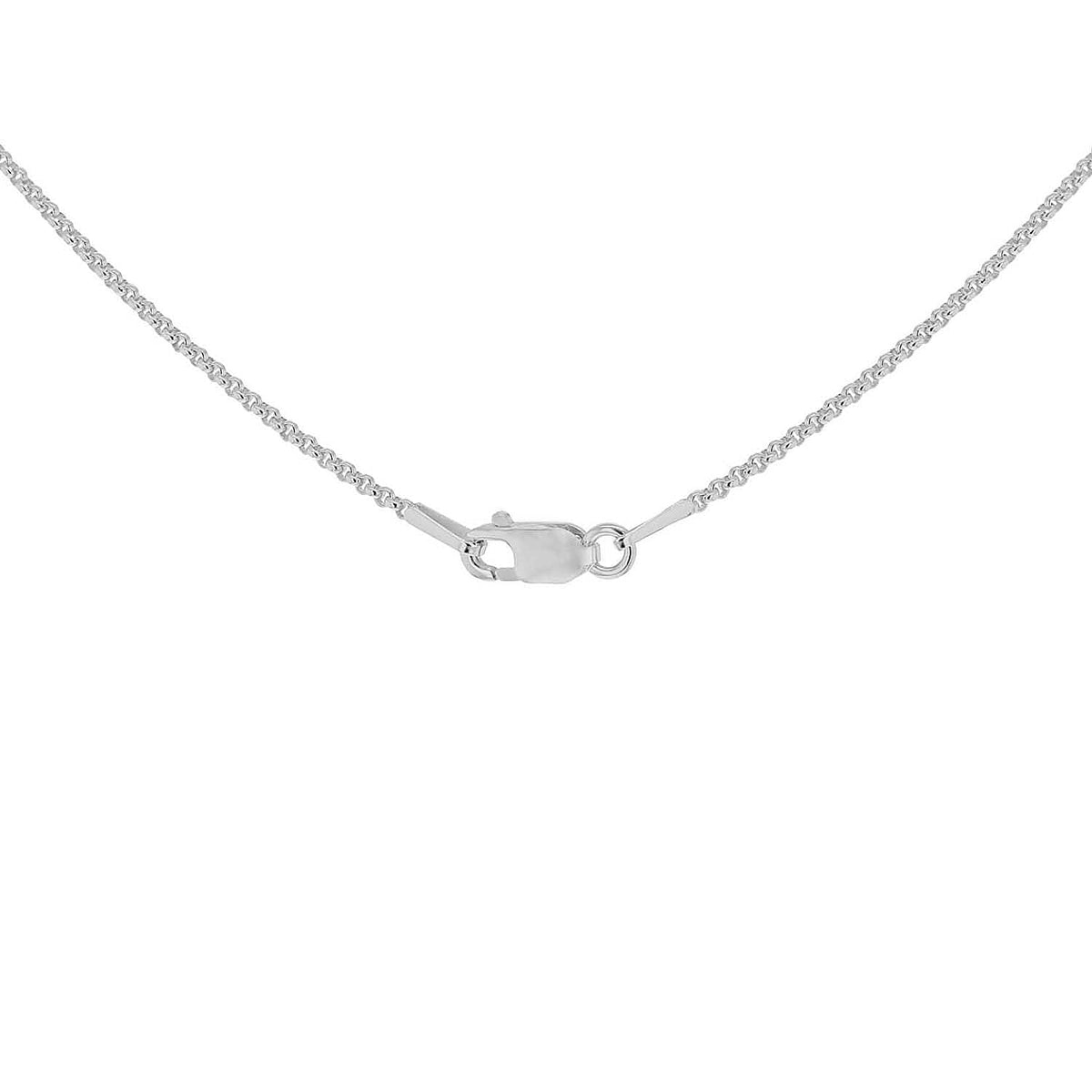 Sterling Silver Rhodium Plated 1.2mm Adjustable Belcher Chain 16 Inch - 18 Inch 7607386 1