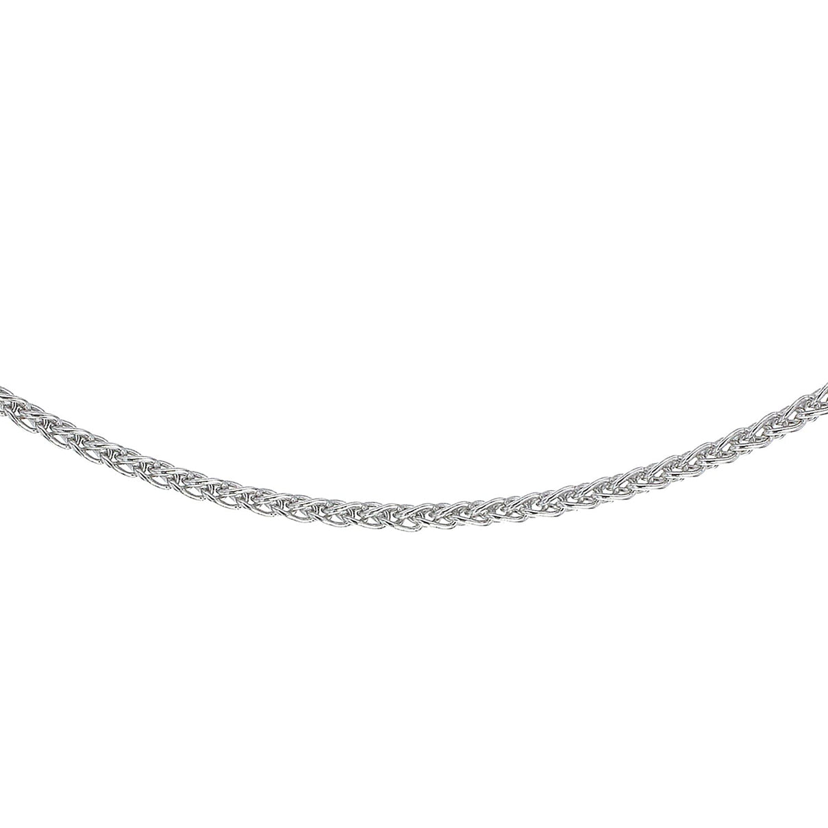 Sterling Silver Rhodium Plated Adjustable Spiga Slider Chain 18 Inch 7620041 0