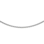 Rhodium Overlay Sterling Silver Chain (Size - 18)