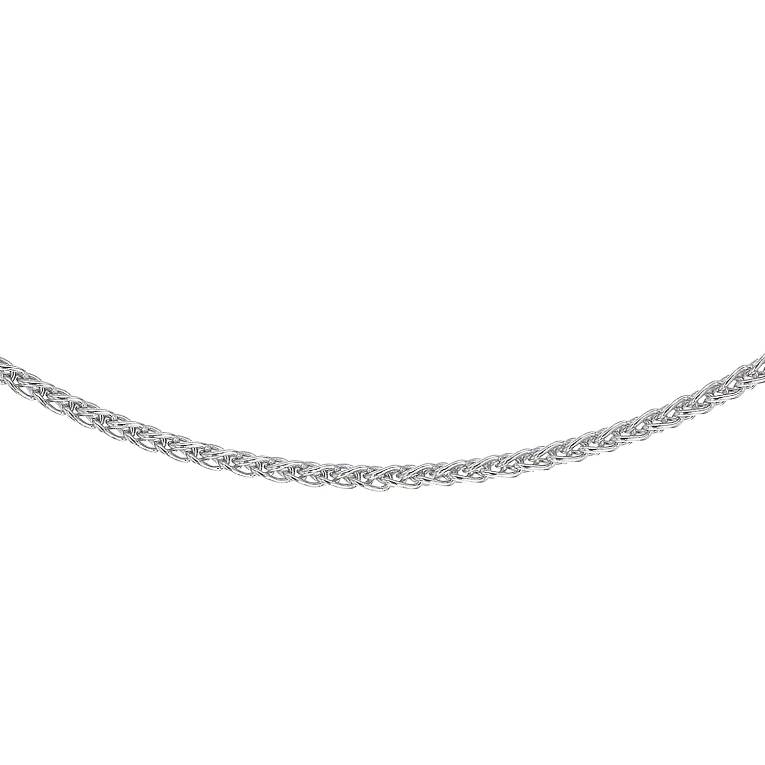 Sterling Silver Rhodium Plated Adjustable Spiga Slider Chain 18 Inch 7620041 0