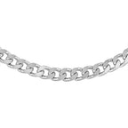 Rhodium Overlay Sterling Silver Chain (Size - 20),  Silver Wt. 47 Gms