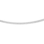 Rhodium Overlay Sterling Silver Chain (Size - 20)