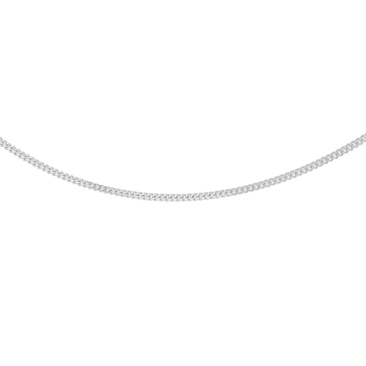 Sterling Silver Rhodium Plated Panza Curb Chain 20 Inch 7607380 2