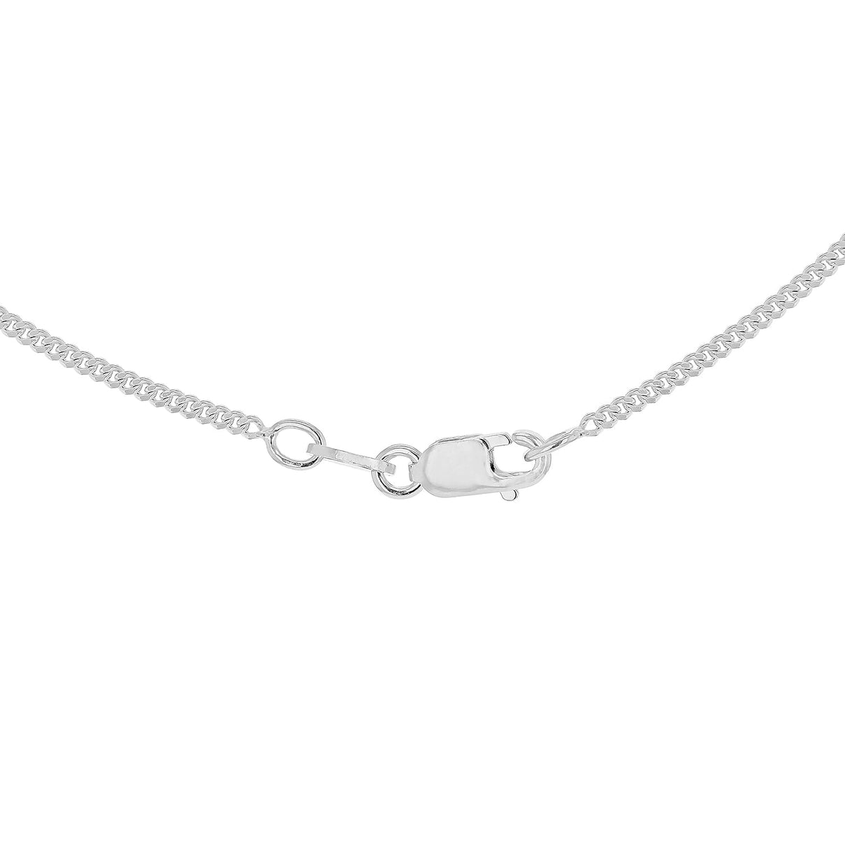 Sterling Silver Rhodium Plated Panza Curb Chain 20 Inch 7607380 2