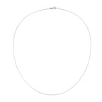 Close Out Deal - Rhodium Overlay Sterling Silver Box Chain (Size - 20) with Spring Ring Clasp