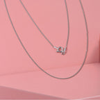 Close Out Deal - Rhodium Overlay Sterling Silver Curb Chain (Size - 20) with Spring Ring Clasp