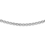 Rhodium Overlay Sterling Silver Chain (Size - 22),  Silver Wt. 6.9 Gms