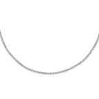 Rhodium Overlay Sterling Silver Chain (Size - 22),  Silver Wt. 6.9 Gms