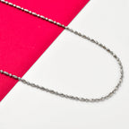Italian Mega Showstopper -  Necklace In Rhodium Overlay Sterling Silver (Size - 24