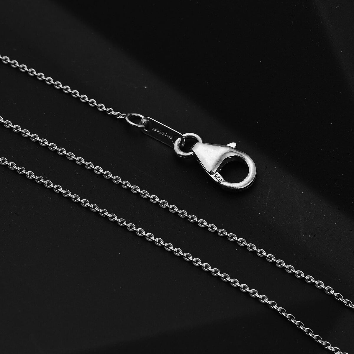 Rhodium Overlay Sterling Silver Chain with Lobster Clasp (Size - 18) V32701446 1