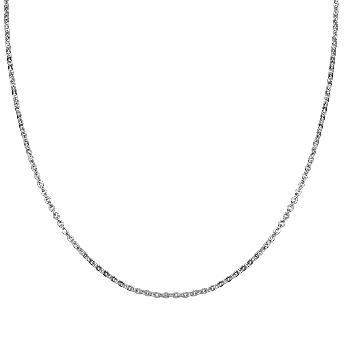 Rhodium Overlay Sterling Silver Chain with Lobster Clasp (Size - 18) V32701446 2