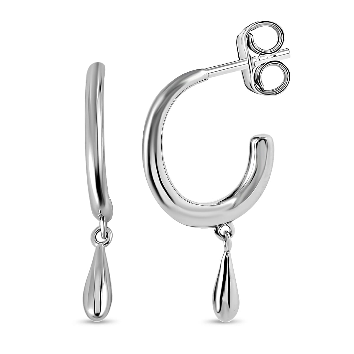 Lucy Q Drip Collection - Rhodium Overlay Sterling Silver Dangle Earrings 7666613 0