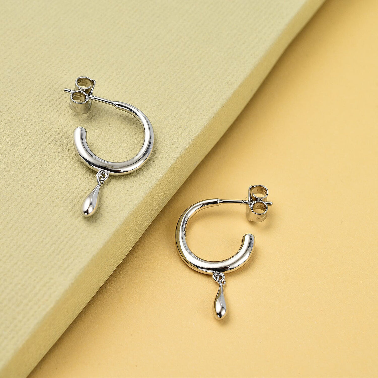 Lucy Q Drip Collection - Rhodium Overlay Sterling Silver Dangle Earrings 7666613 1