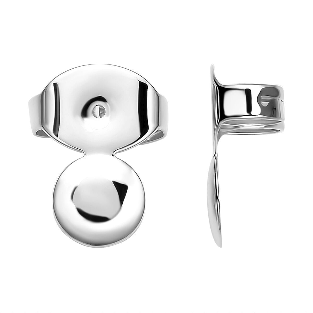 Rhodium Overlay Sterling Silver Earring Lifting Backs 8894893 2