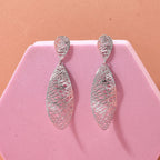 Treasure Of Siam - Rhodium Overlay Sterling Silver Earring with Push Back