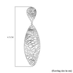 Treasure Of Siam - Rhodium Overlay Sterling Silver Earring with Push Back