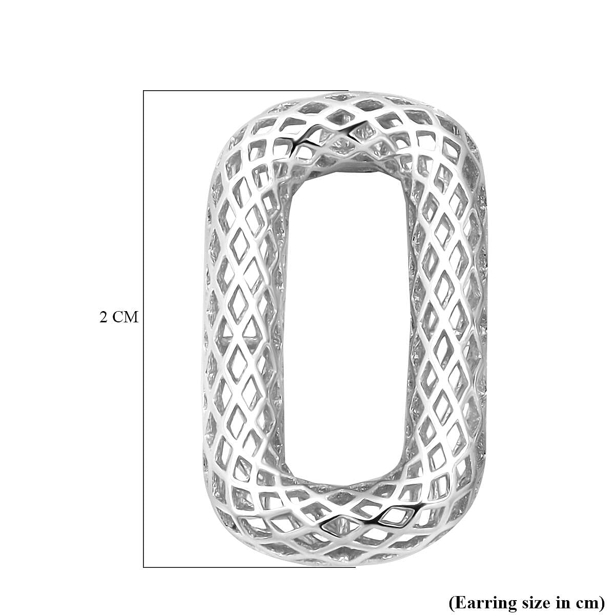 Rhodium Overlay Sterling Silver Earring with Push Back 8239566 5