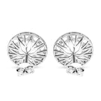 Treasure Of Siam - Rhodium Overlay Sterling Silver Earring with Push Back