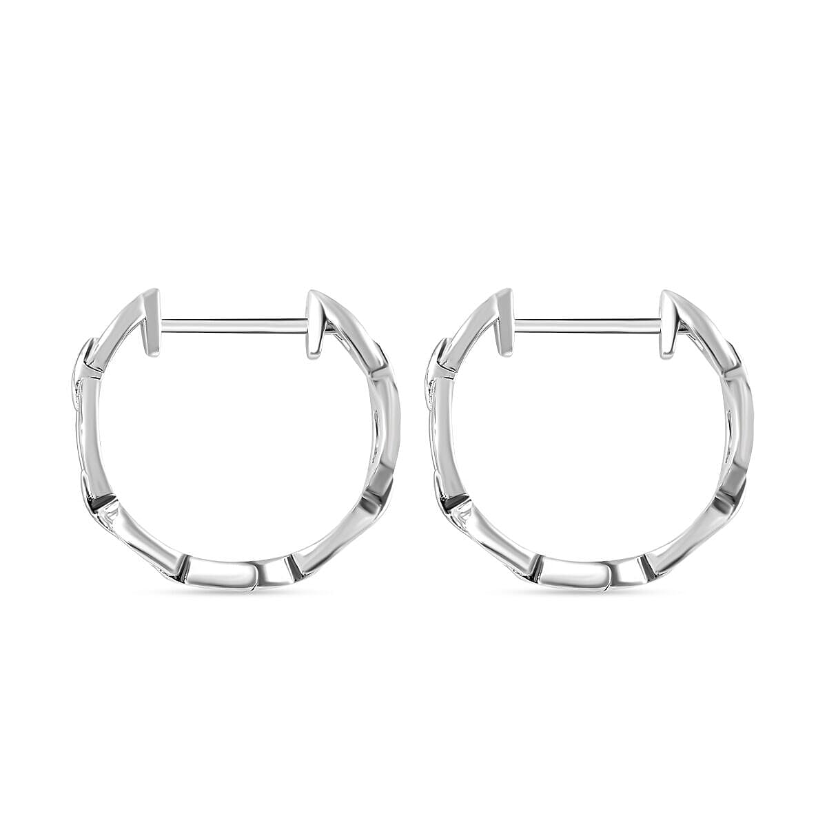 Rhodium Overlay Sterling Silver Earring 3682056 4