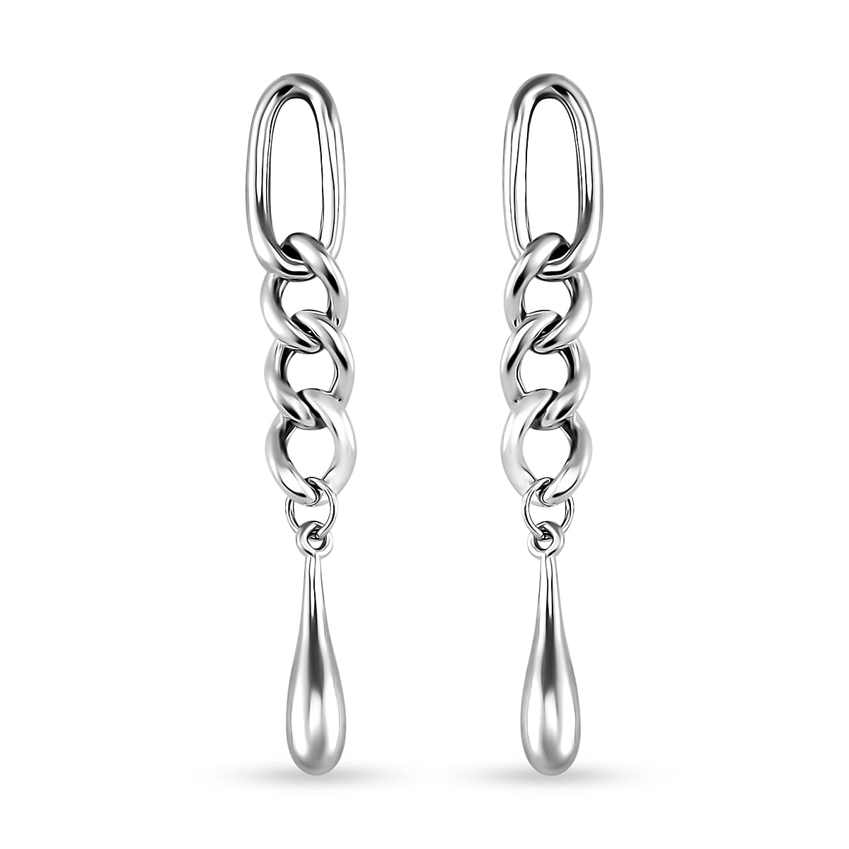 Lucy Q Figaro Drip Collection - Rhodium Overlay Sterling Silver Drop Earrings 7804314 0