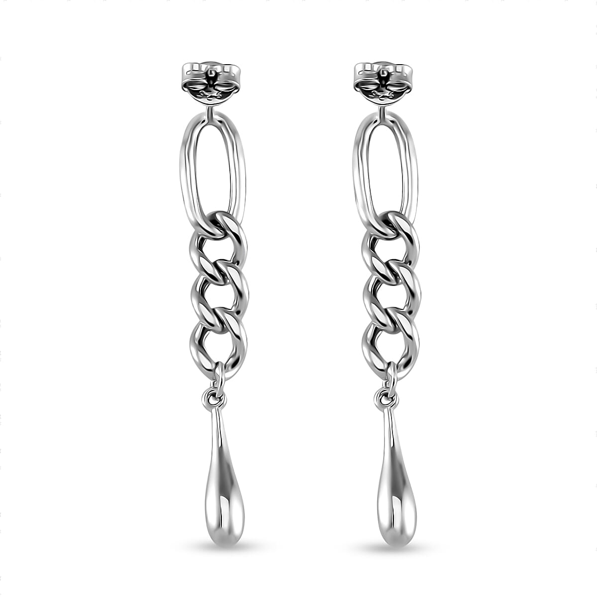 Lucy Q Figaro Drip Collection - Rhodium Overlay Sterling Silver Drop Earrings 7804314 4