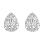 LUCY Q - Drip Collection Rhodium Overlay Sterling Silver Earring with Push Back