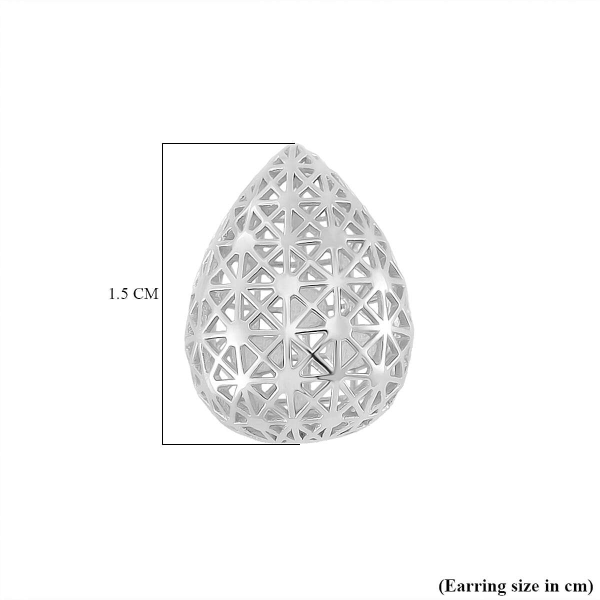 LUCY Q - Drip Collection Rhodium Overlay Sterling Silver Earring with Push Back 8024678 6