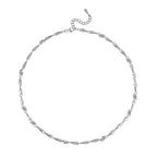 Lucy Q - Rhodium Overlay Sterling Silver Adjustable Necklace        (Size 18-2 Inch EXt.) 33.50 Gms.