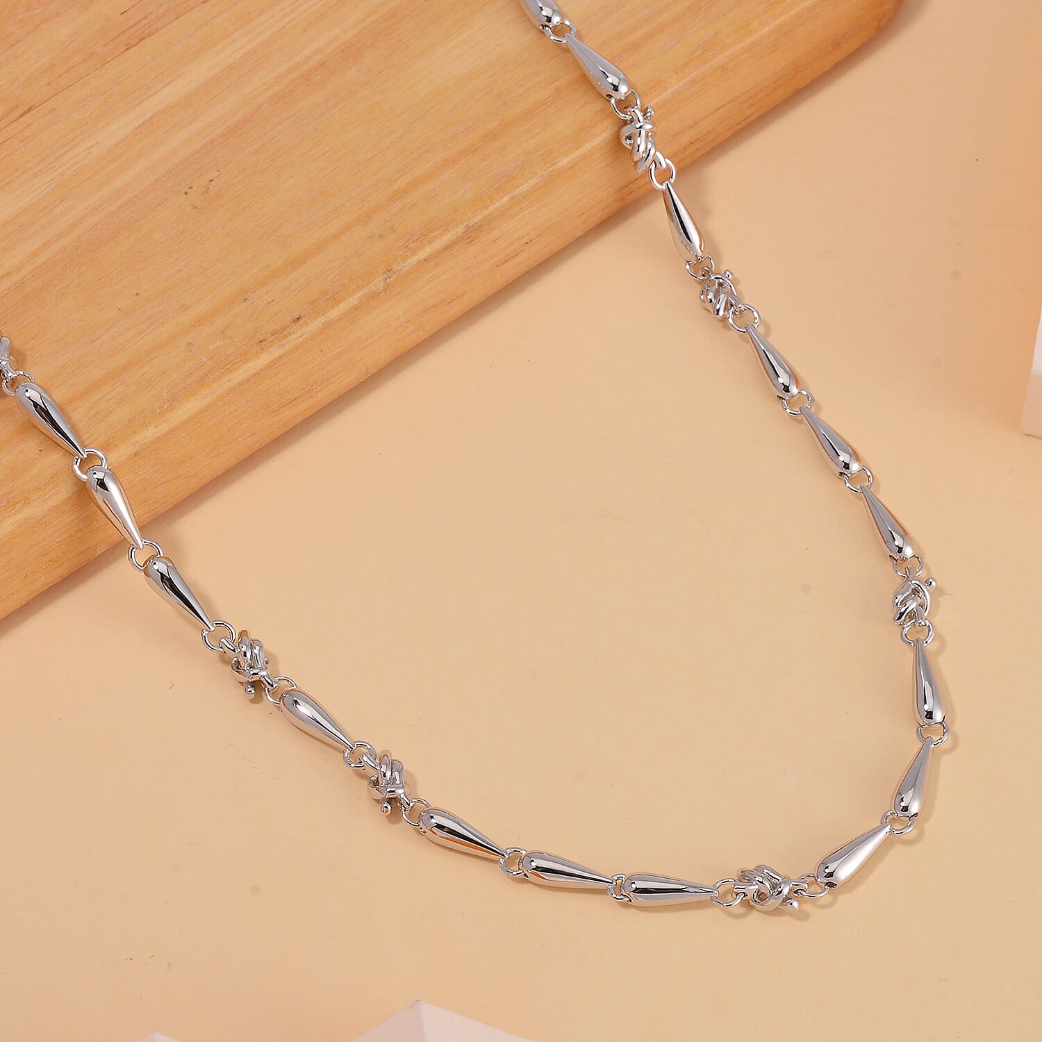 Lucy Q - Rhodium Overlay Sterling Silver Adjustable Necklace        (Size 18-2 Inch EXt.) 33.50 Gms. 7757458 2