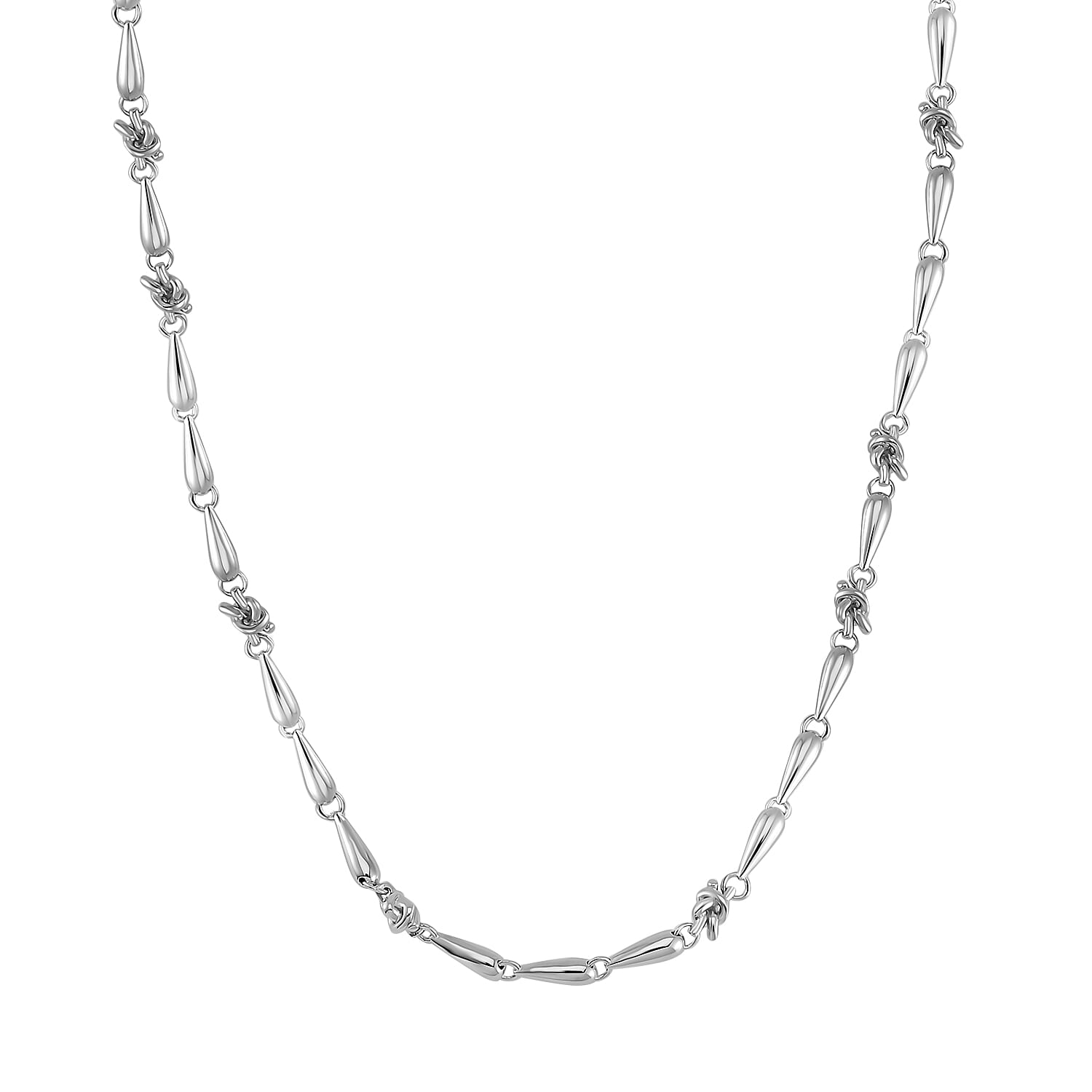 Lucy Q - Rhodium Overlay Sterling Silver Adjustable Necklace        (Size 18-2 Inch EXt.) 33.50 Gms. 7757458 3