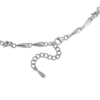 Lucy Q - Rhodium Overlay Sterling Silver Adjustable Necklace        (Size 18-2 Inch EXt.) 33.50 Gms.