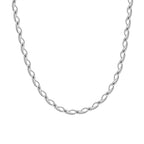 Lucy Q Drip Collection - Rhodium Overlay Sterling Silver Necklace (Size - 18), Silver Wt. 35 Gms