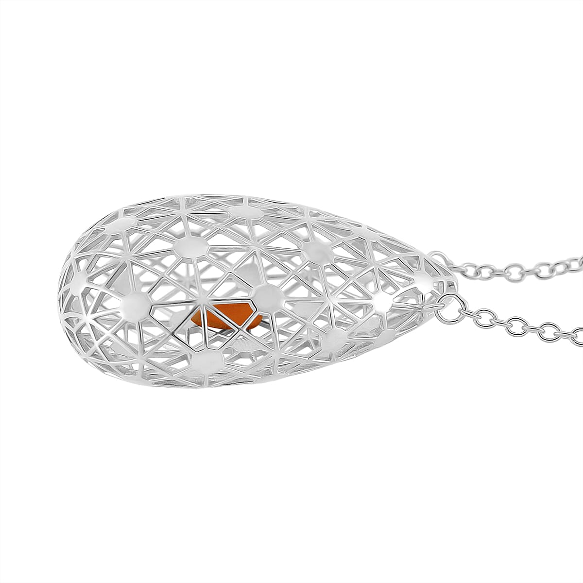 LUCY Q - Drip Collection Necklace (Size - 18) in Rhodium Overlay Sterling Silver 8024760 4