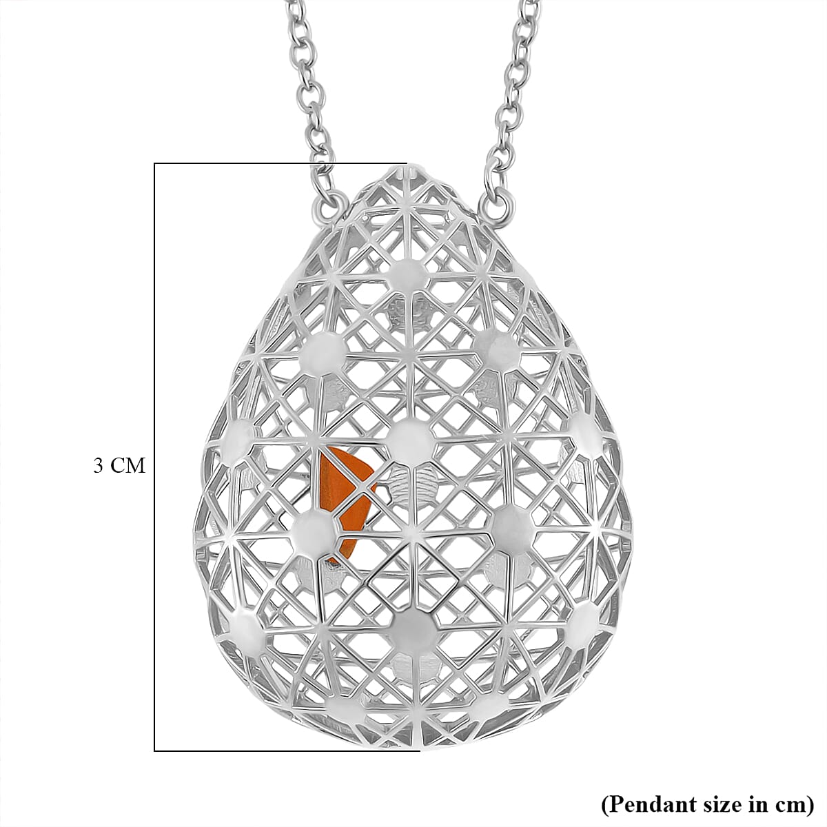 LUCY Q - Drip Collection Necklace (Size - 18) in Rhodium Overlay Sterling Silver 8024760 7