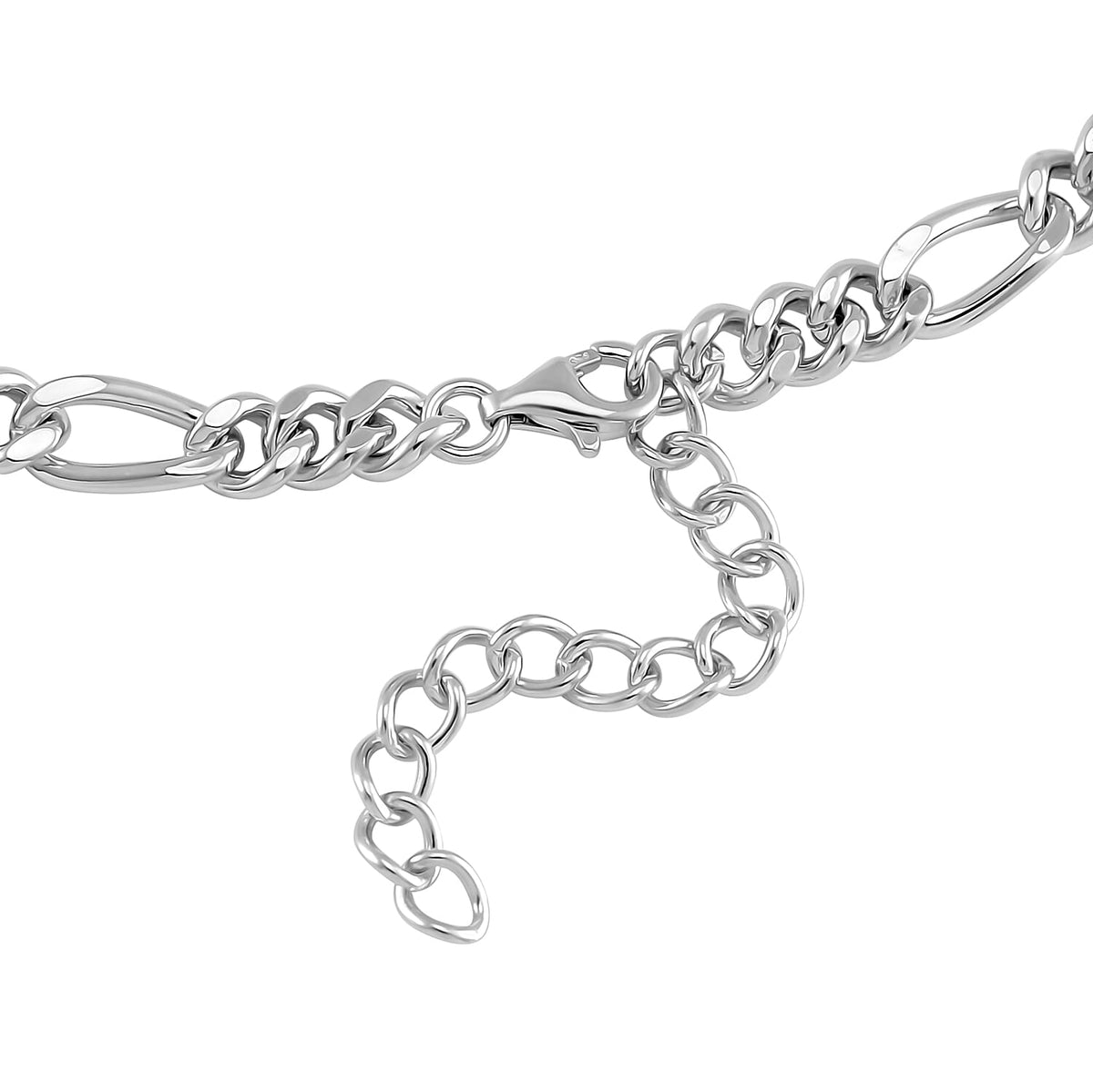 Lucy Q Figaro Drip Collection - Rhodium Overlay Sterling Silver Necklace (Size - 20), Silver Wt. 34 Gms 7804306 3