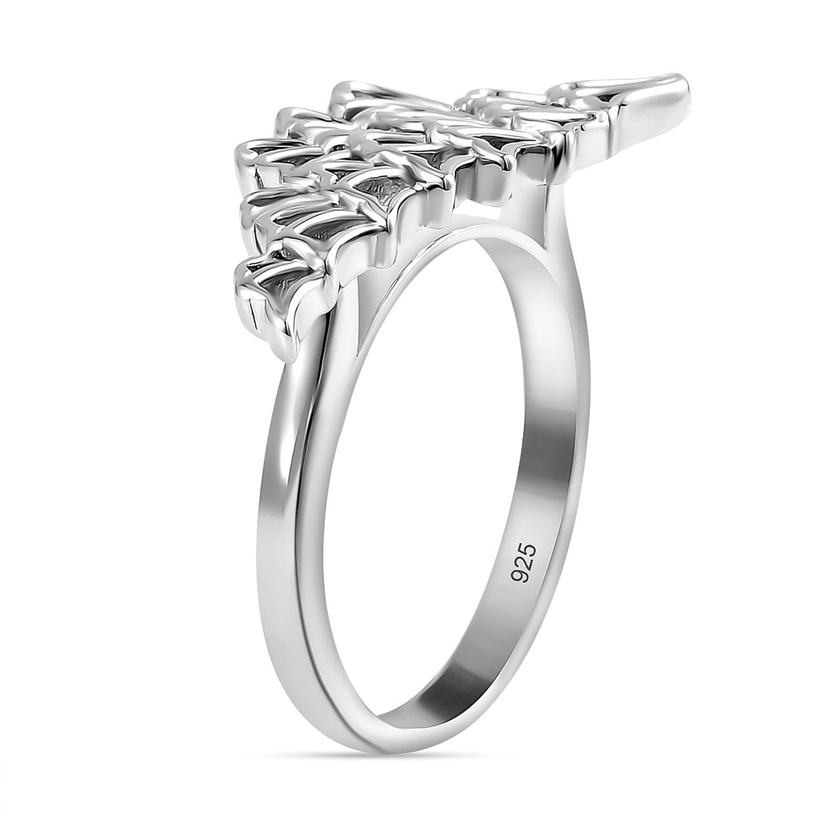 Lucy Q Designer Ring in Rhodium Overlay Sterling Silver Ring 7563757 3