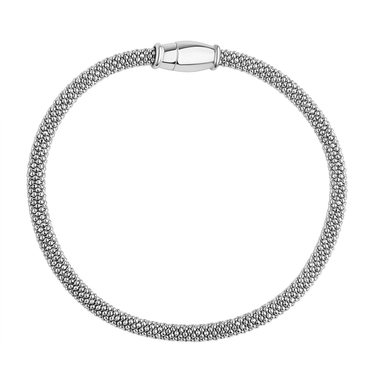 Rhodium Overlay Sterling Silver Mini Spark Bracelet (Size 7.5), Silver Wt. 7.80 Gms. 8376239 0