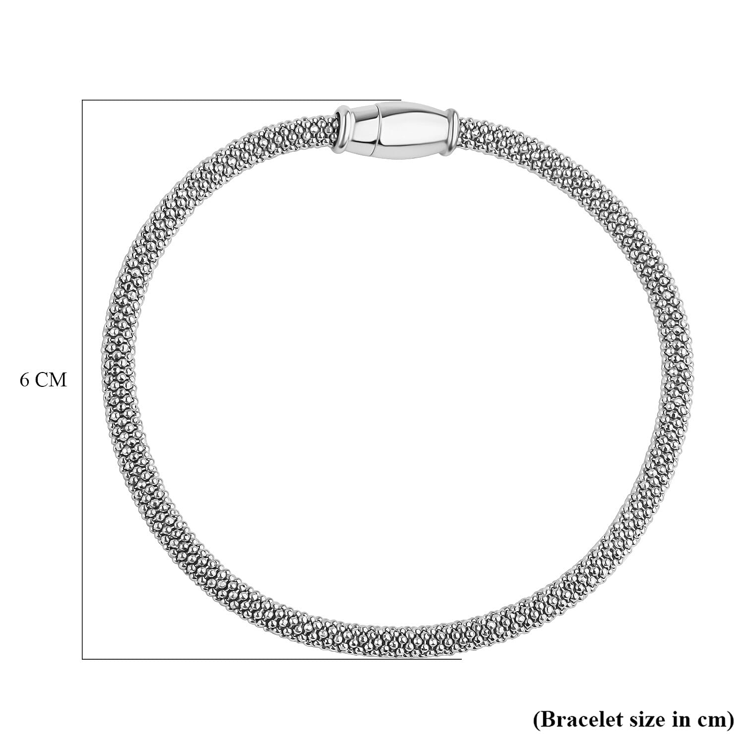 Rhodium Overlay Sterling Silver Mini Spark Bracelet (Size 7.5), Silver Wt. 7.80 Gms. 8376239 5