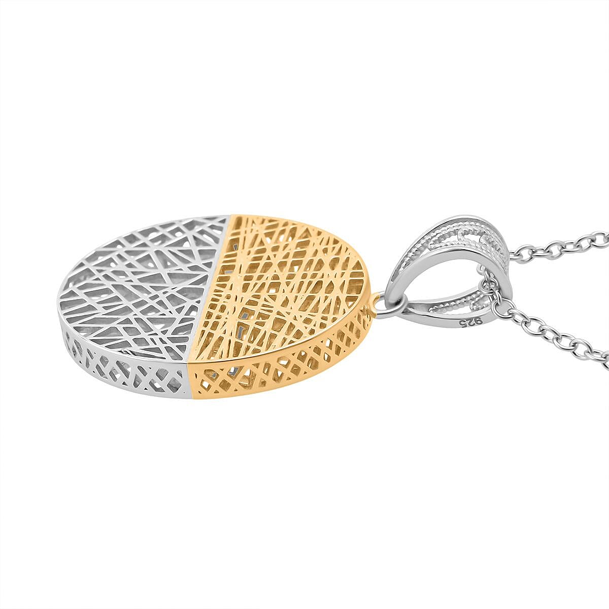 Treasure of Siam - Rhodium Overlay Sterling Silver Necklace (Size - 18 - 1 Ext) with Lobster Clasp i 8239723 3