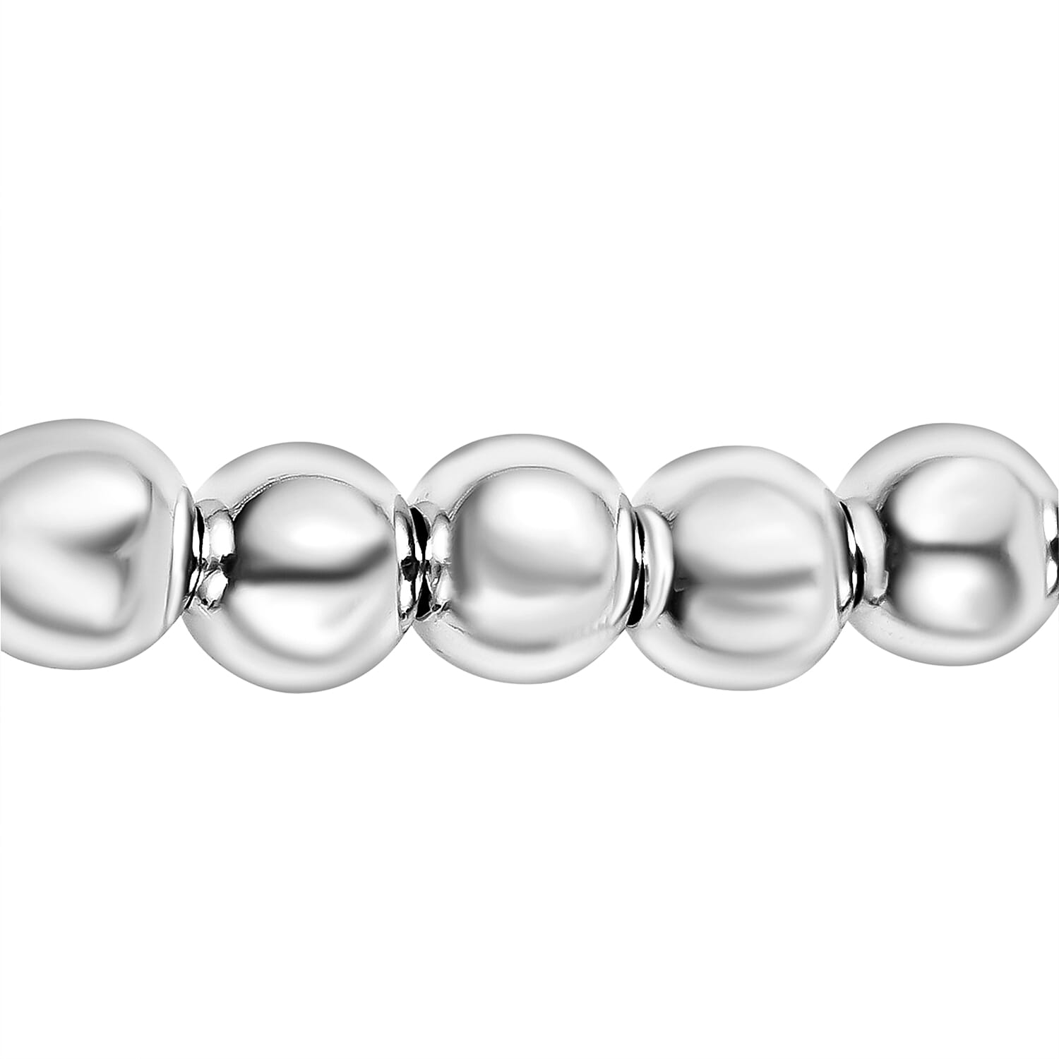 Rhodium Overlay Sterling Silver Necklace (Size - 18), Sliver Wt. 10 Gms 6126650 3