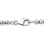 Rhodium Overlay Sterling Silver Necklace (Size - 18),  Sliver Wt. 10 Gms