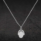 Rhodium Overlay Sterling Silver NecklaceE (Size - 17)