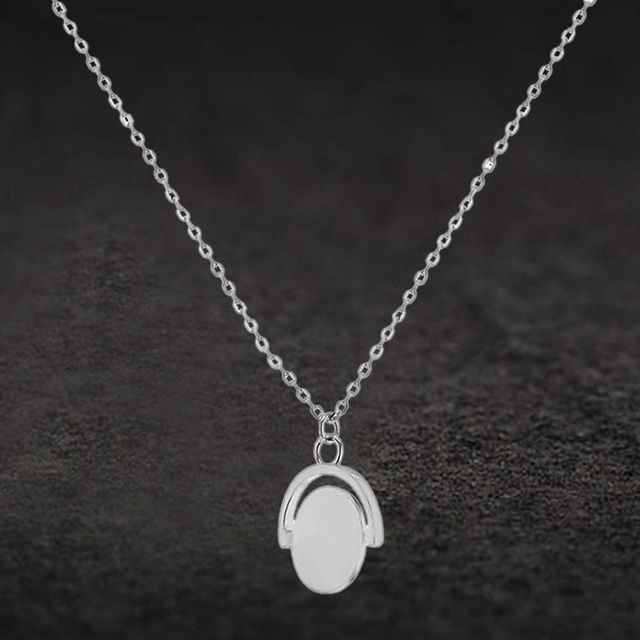 Sterling Silver Rhodium Plated 15mm x 21mm Oval Spinner Adjustable Necklace 17 Inch to 18 Inch 7456869 2