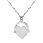 Rhodium Overlay Sterling Silver NecklaceE (Size - 17)